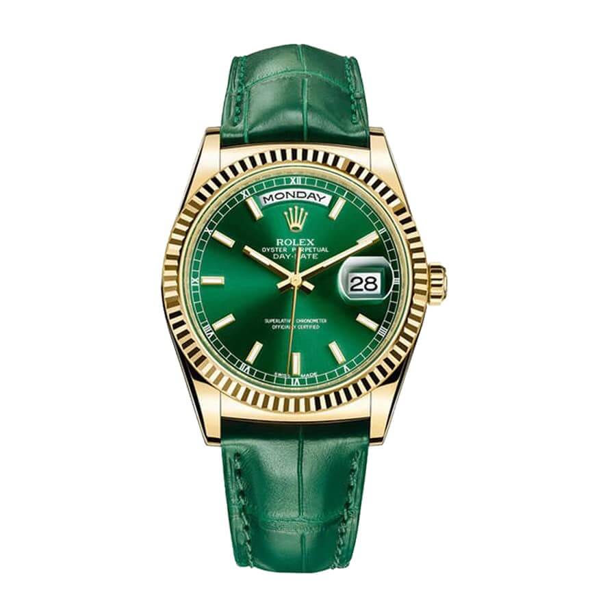 Rolex Day-Date 36MM 118138-0003 Green Dial