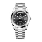 Rolex Day-Date 40MM 228206-0001 Black Diagonal Dial