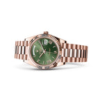 Rolex Day-Date 40MM 228235 Everose Green Roman Dial