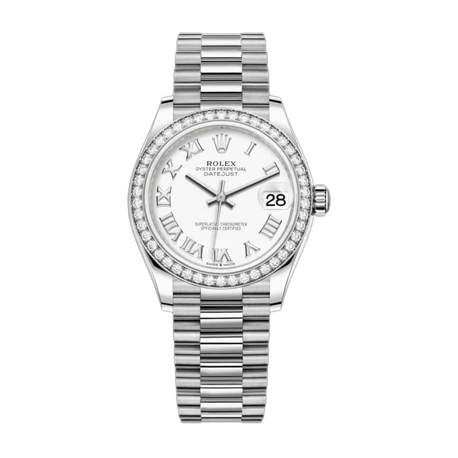 Rolex Datejust 31 31MM 278289RBR White Gold Diamond Bezel