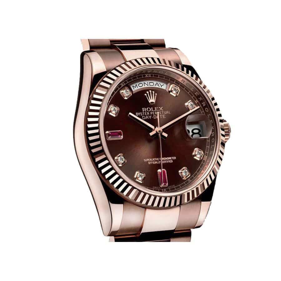 Rolex Day-Date 36 40MM 128235 Chocolate Dial