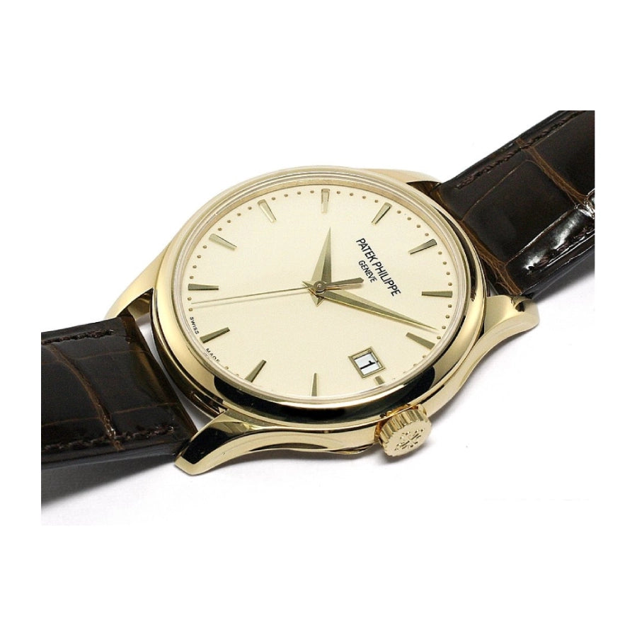 Patek Philippe Calatrava 39MM 5227J-001 Yellow Gold Ivory Dial