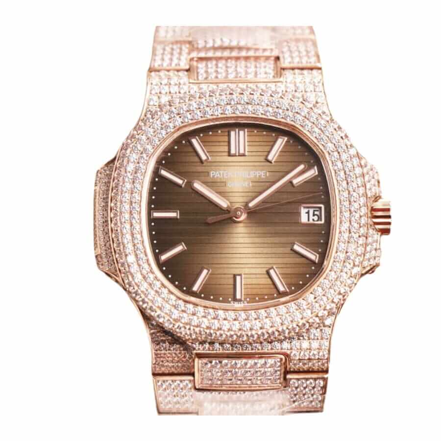 Patek Philippe Nautilus 40MM 5711 R8 Iced Out Diamonds