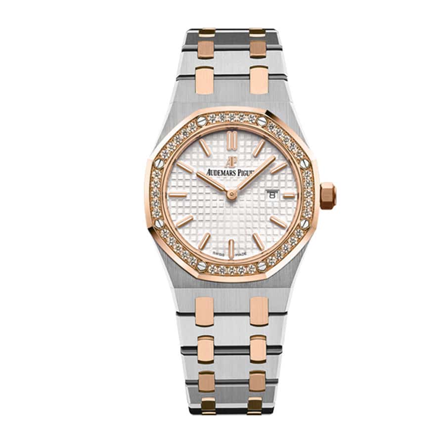 Audemars Piguet Royal Oak Ladies 33MM 67651SR.ZZ.1261SR.01 Diamond Bezel