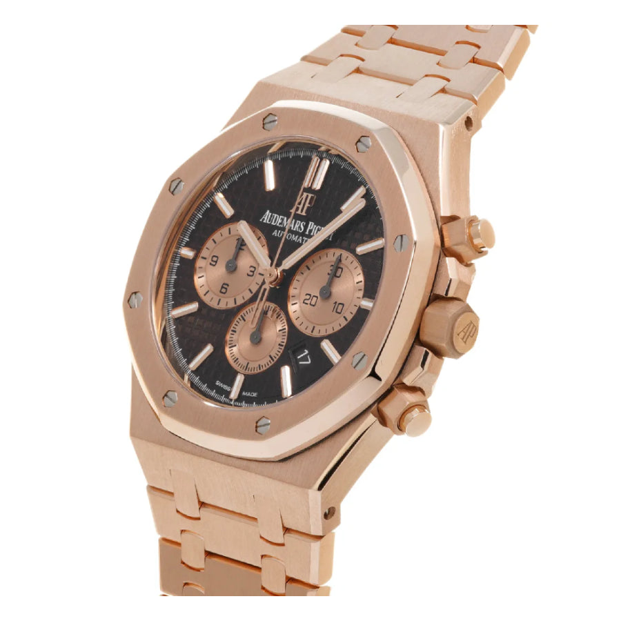 Audemars Piguet Royal Oak Chronograph 42MM 26331OR.OO.1220OR.02 Rose Gold Brown Dial