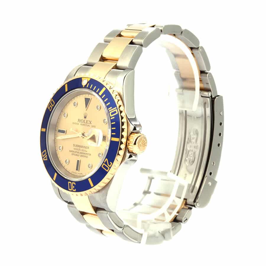 Rolex Submariner 40MM 16613 Serti Two-Tone
