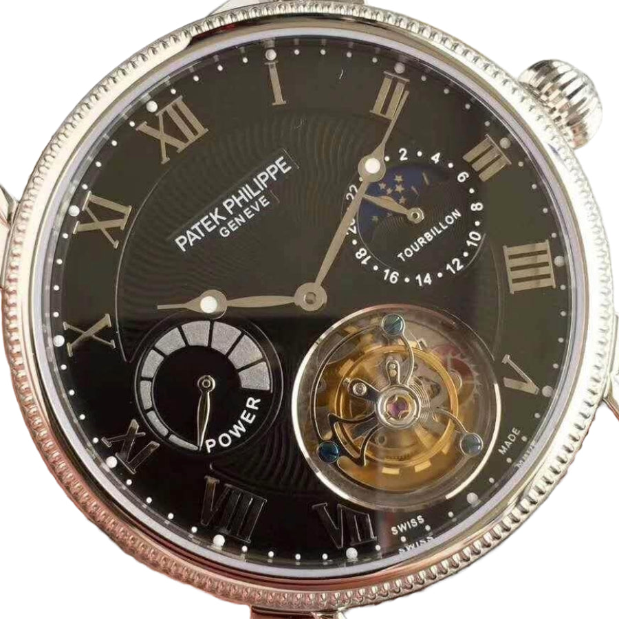 Patek Philippe Tourbillon Moonphase 40MM Black Dial