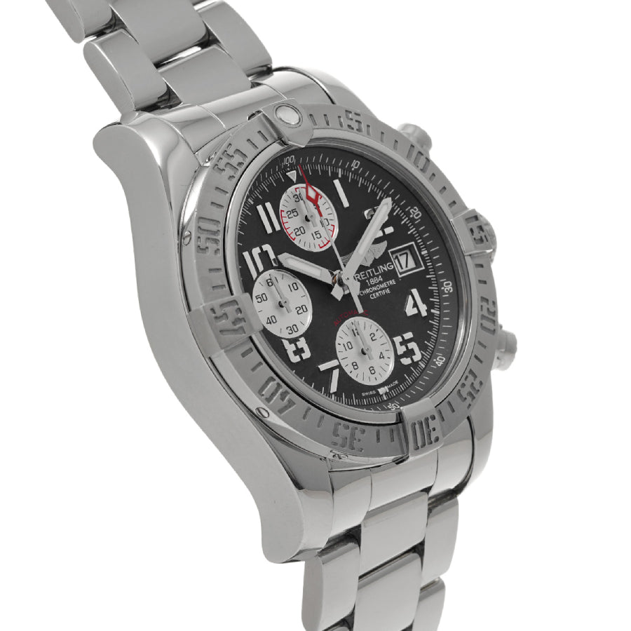 Breitling Super Avenger II 45MM A13370 Black Dial