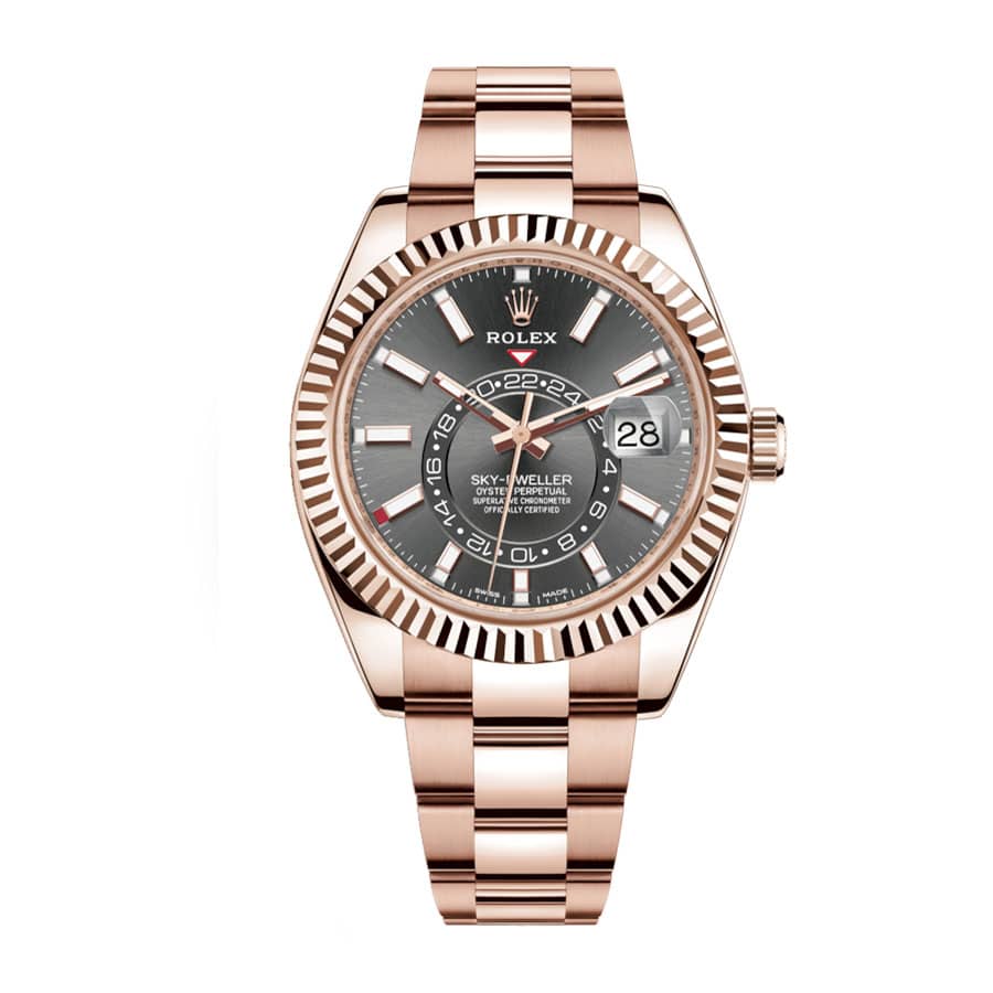 Rolex Sky-Dweller 42MM 326935-0007 Everose Rhodium Dial