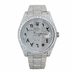 Rolex Datejust 41MM 116300 Iced Out Arabic Dial