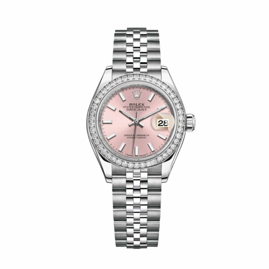 Rolex Lady-Datejust 31MM 279384RBR Pink Dial Diamond Bezel