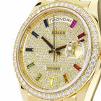 Rolex Day-Date 36MM 128348RBR-0030 Pave Diamond Dial