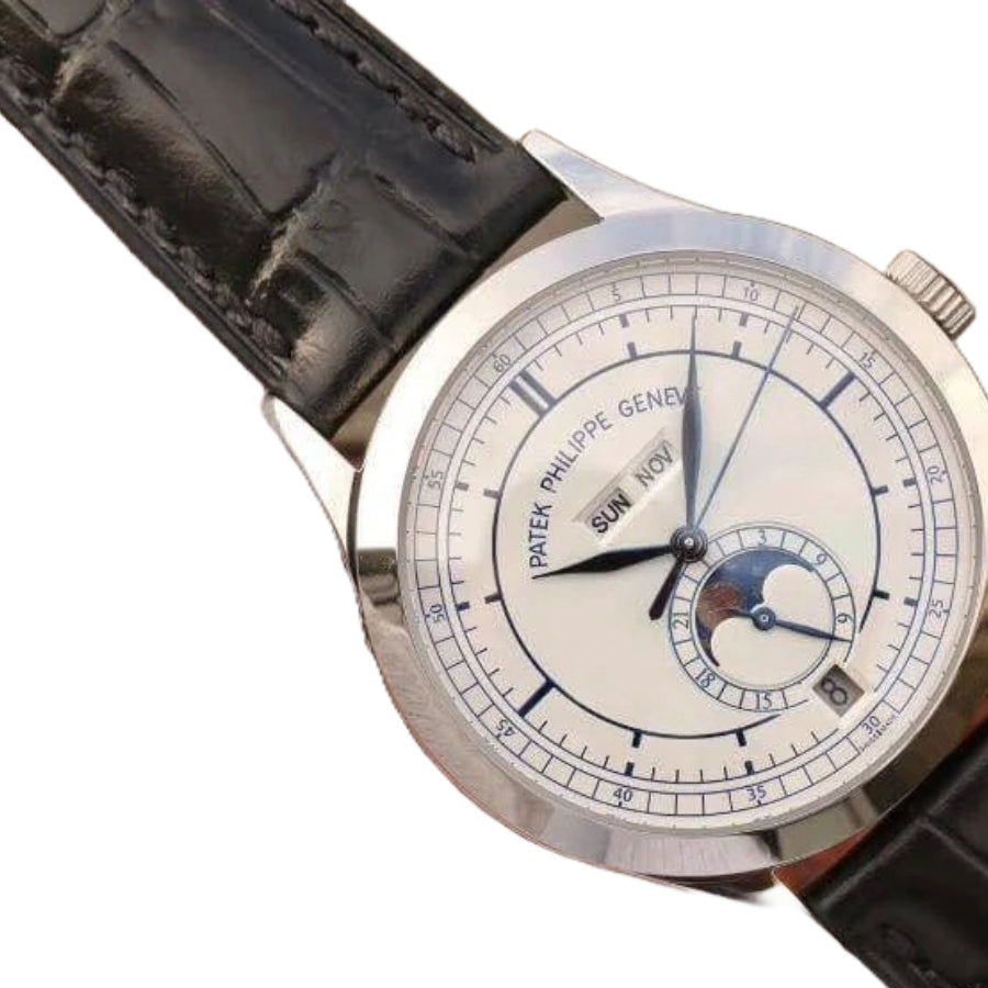 Patek Philippe Complications 38MM 5396G-001 White Gold Silvery Dial