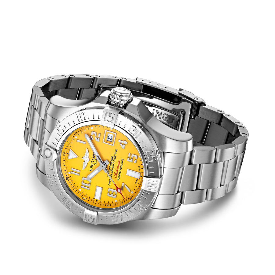 Breitling Avenger II Seawolf 45MM A17330 Yellow Dial