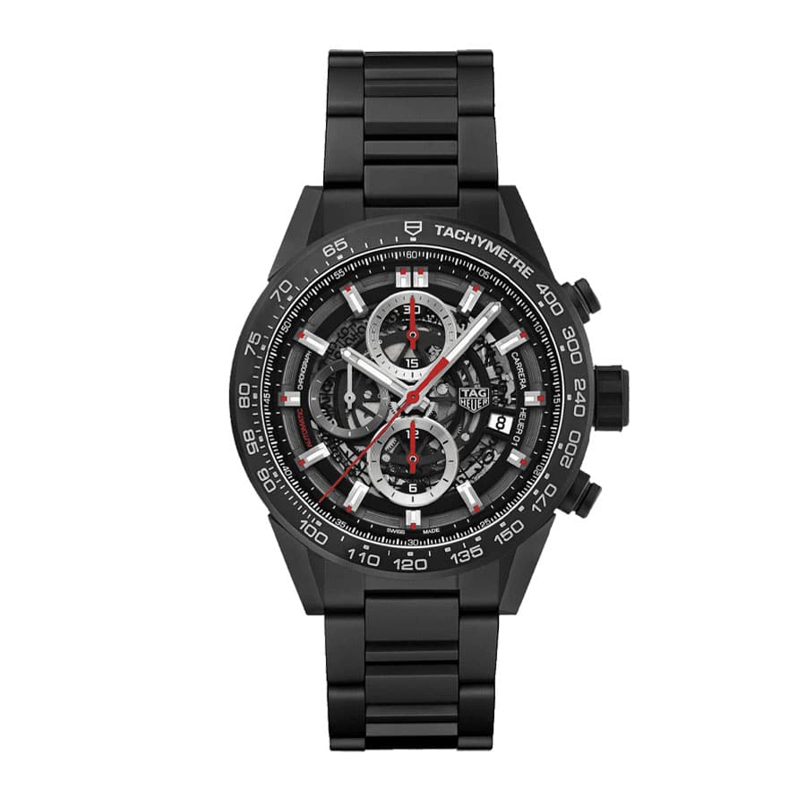 TAG Heuer Carrera 43MM CAR2090.BH0729 Black Skeleton