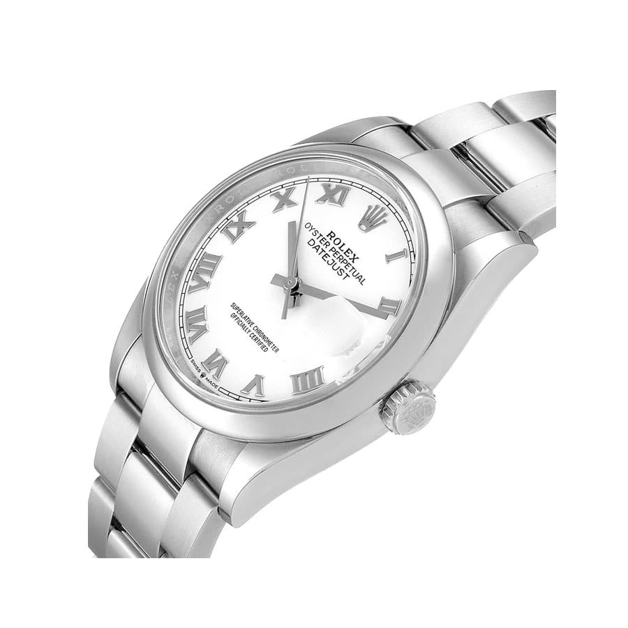 Rolex Datejust 36MM 126200 White Dial Smooth Bezel