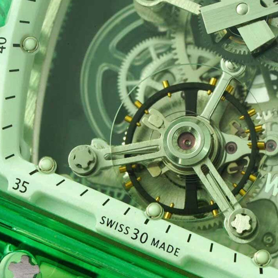 Richard Mille RM56 40MM RM56-01 Tourbillon Green Transparent