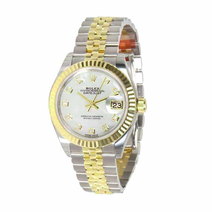 Rolex Lady-Datejust 28MM 279173 Silver Diamond Dial