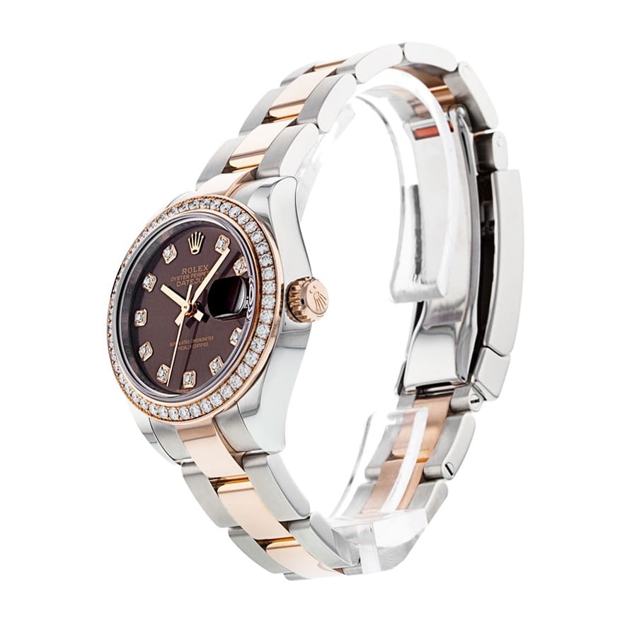 Rolex Lady-Datejust 28MM 279381RBR Everose Gold Diamond Bezel