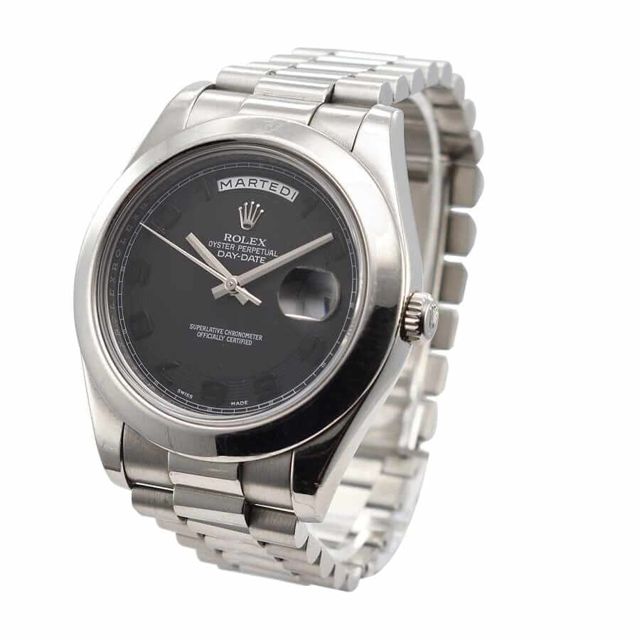 Rolex Day-Date 41MM 218206 Black Dial