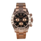 Rolex Daytona 40MM 116505 Everose Black Dial