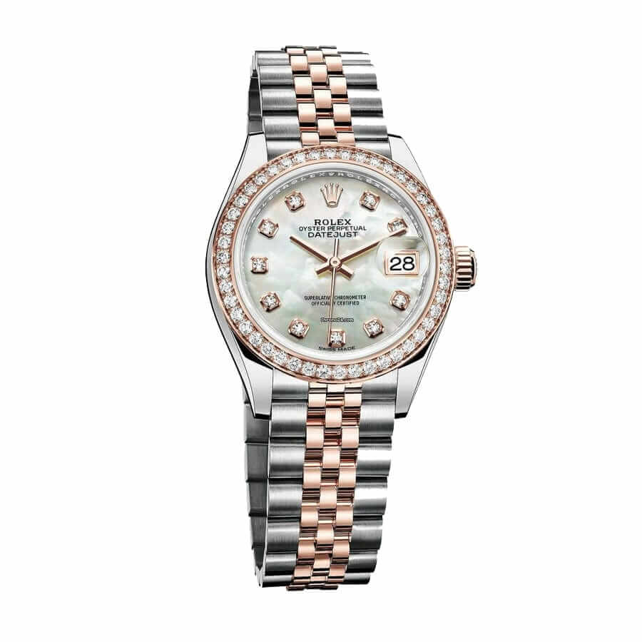 Rolex Lady-Datejust 28MM 279381RBR Everose Gold Sundust Diamond