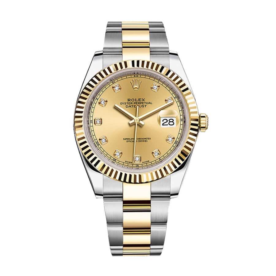 Rolex Datejust 41MM 126333-0011 Champagne Diamond Dial