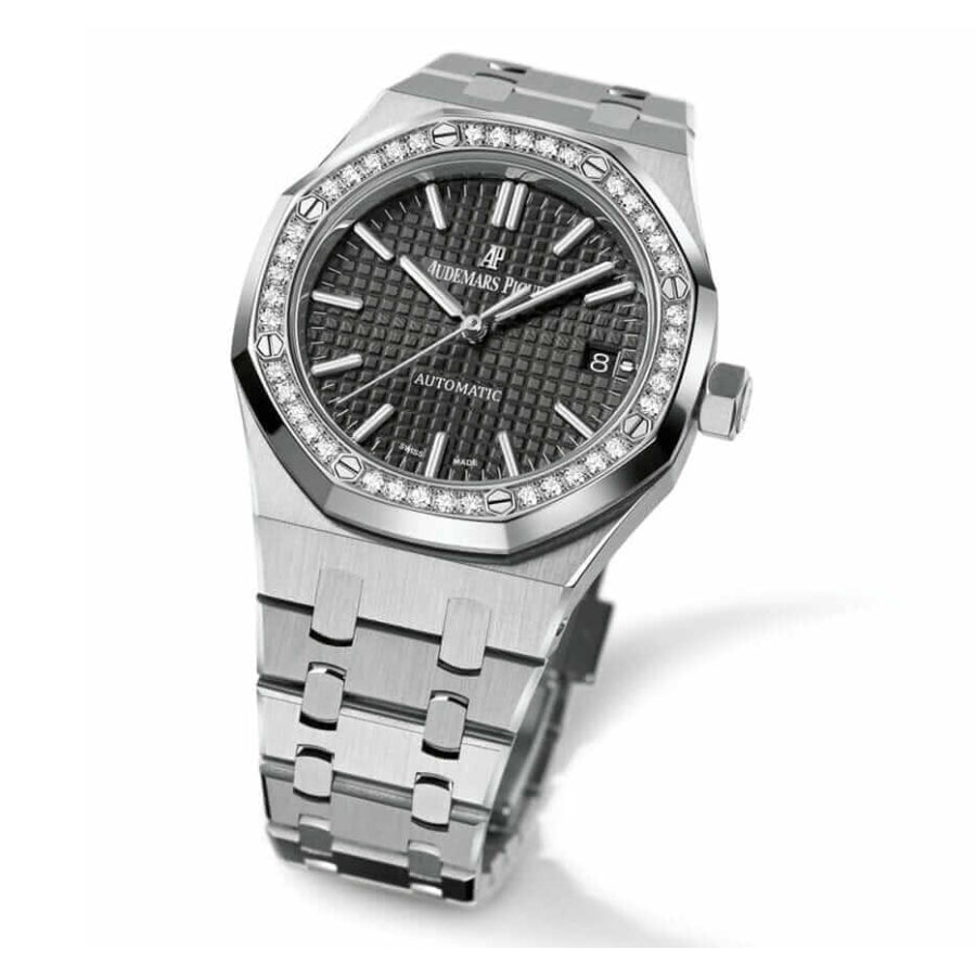 Audemars Piguet Royal Oak 37MM 15451ST.ZZ.1256ST.01 Diamond Bezel Silver Dial