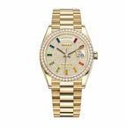 Rolex Day-Date 36MM 128348RBR-0030 Pave Diamond Dial