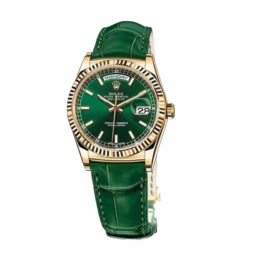 Rolex Day-Date 36MM 118138-0003 Green Dial