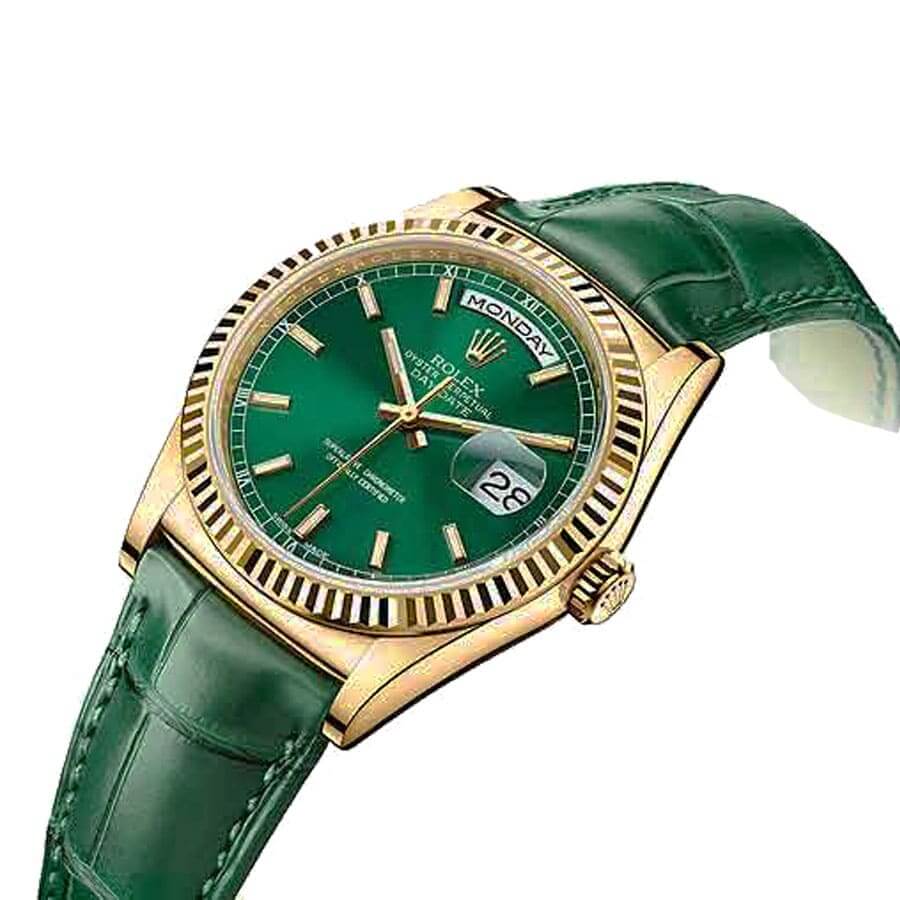 Rolex Day-Date 36MM 118138-0003 Green Dial