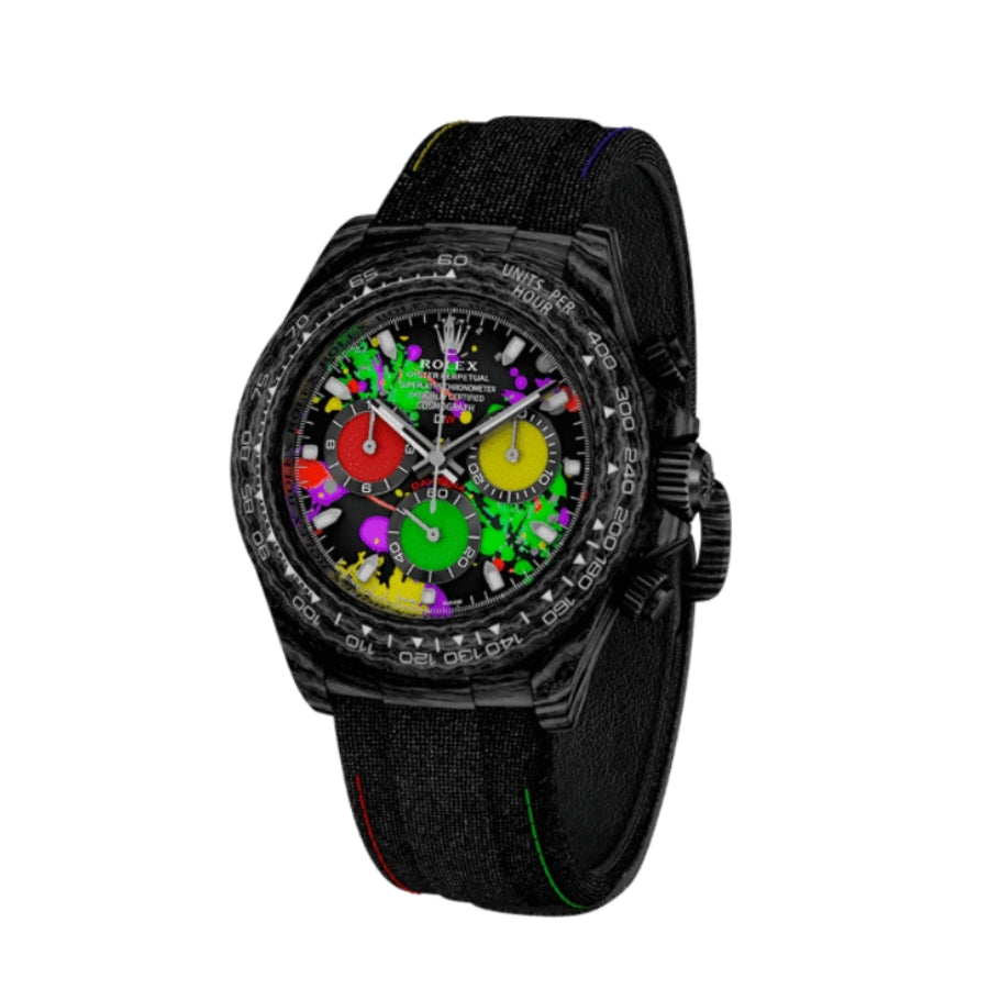 Rolex Cosmograph Daytona Carbon 40MM MOTLEY Unique Version