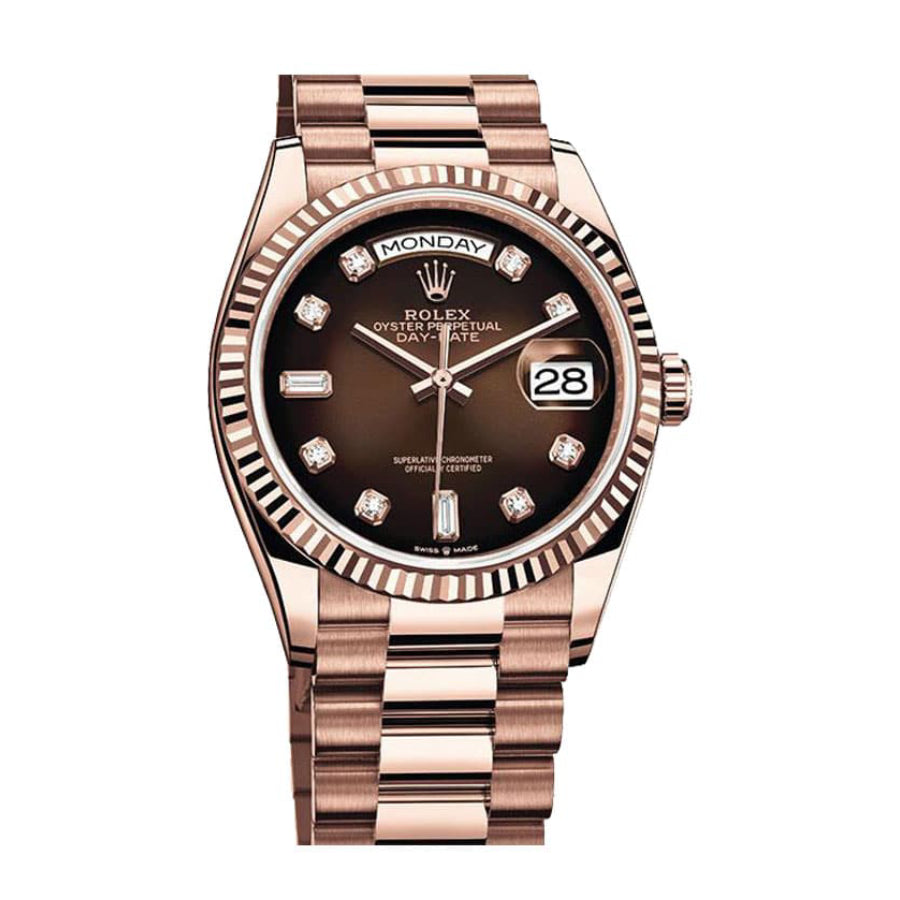 Rolex Day-Date 40MM 128235-0037 Brown Ombre Dial