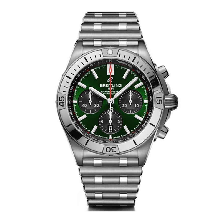 Breitling Chronomat 45MM AB0134101L1A1 Green Dial