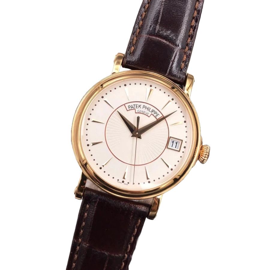 Patek Philippe Calatrava 38MM 5153J-001 Yellow Gold Officer’s Case