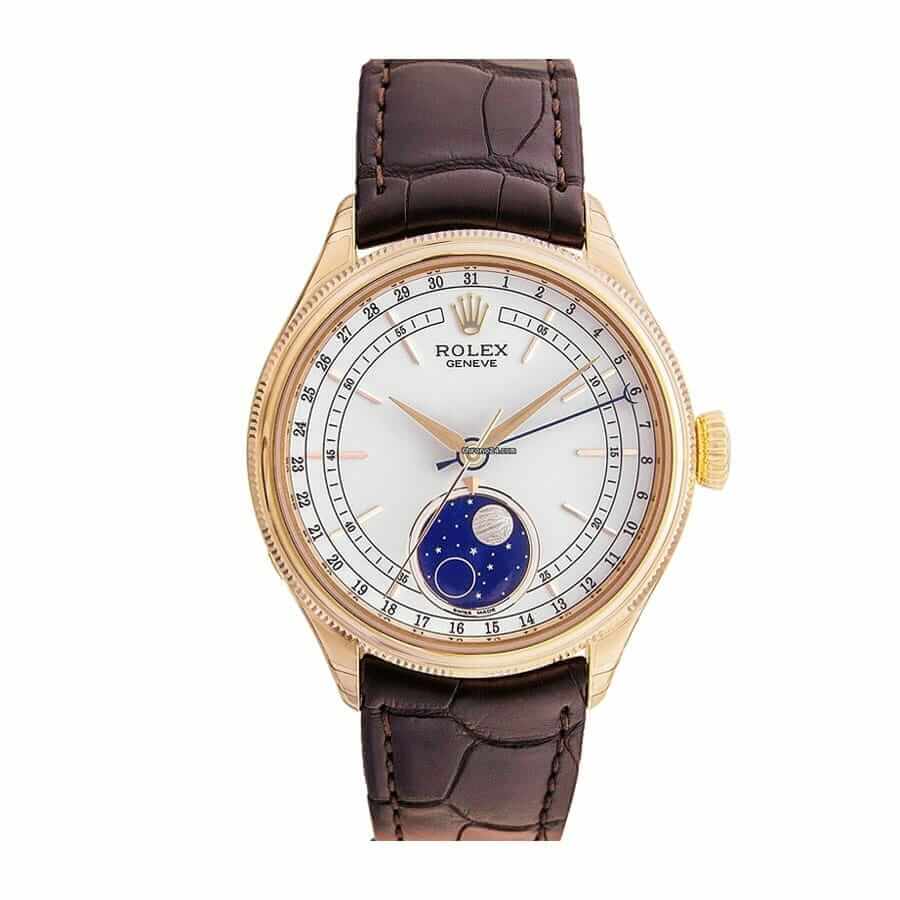 Rolex Cellini Moonphase 39MM 50535-0002 White Dial