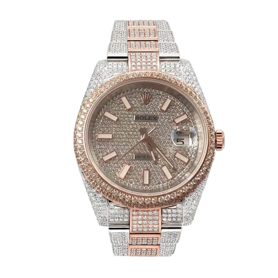 Rolex Datejust 41MM 126303 Two-Tone Iced Out
