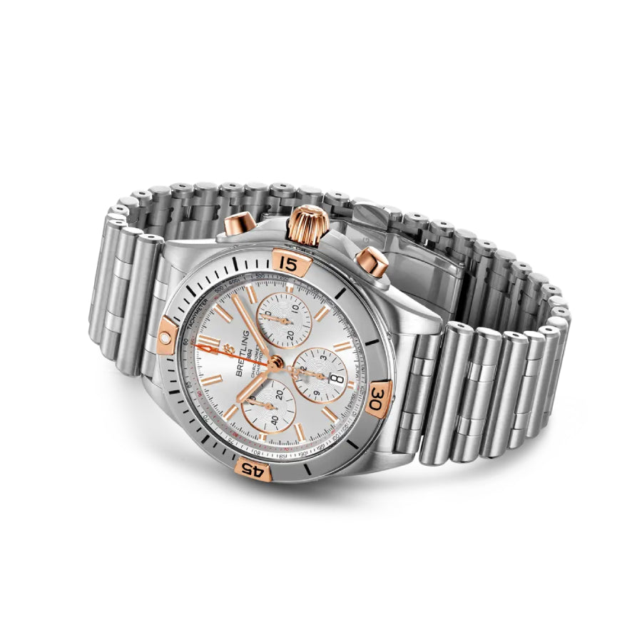 Breitling Chronomat 45MM AB0134101G1A1 White Dial Steel