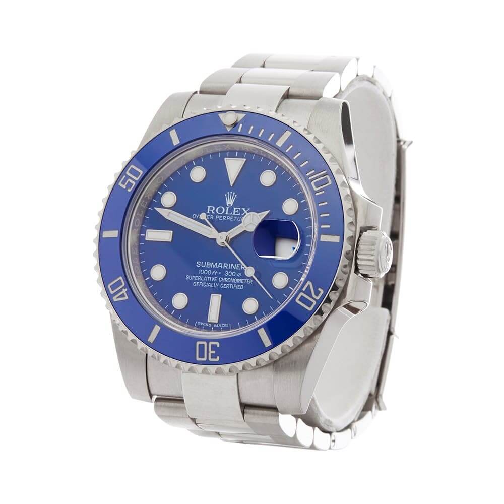 Rolex Submariner Date 40MM 116619lb-0001 Smurf