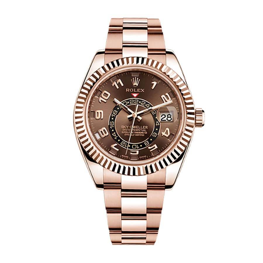 Rolex Sky-Dweller 42MM 326935 Rose Gold Chocolate Dial