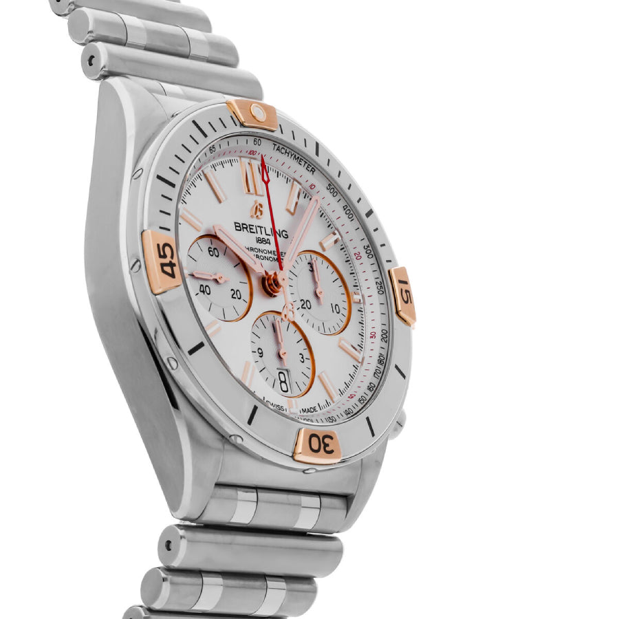 Breitling Chronomat 45MM AB0134101G1A1 White Dial Steel